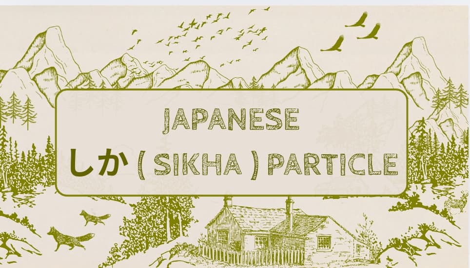 Japanese Particle しか (shika): Meaning, Usage & Examples Explained