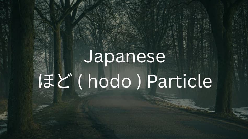 Japanese Particle ほど (hodo): Meaning, Usage & Examples Explained